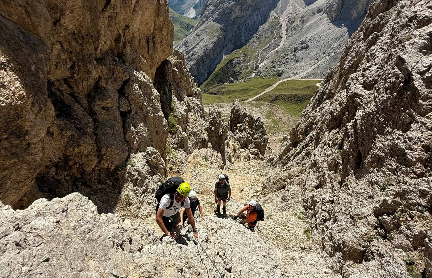 Rosengarten-Durchquerung mit Klettersteigen