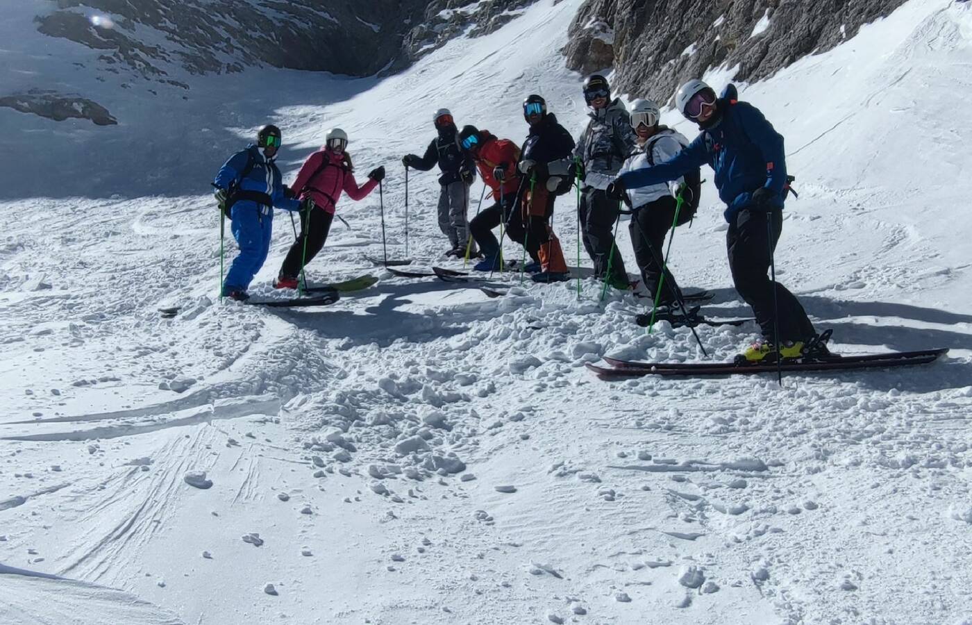 Freeriding in den Dolomiten
